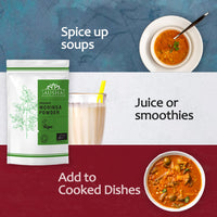 Organic Moringa Powder 100 Grams - Oleifera Leaf | Certified Organic, Rich in Dietary Fibre, Iron, Calcium, Protein