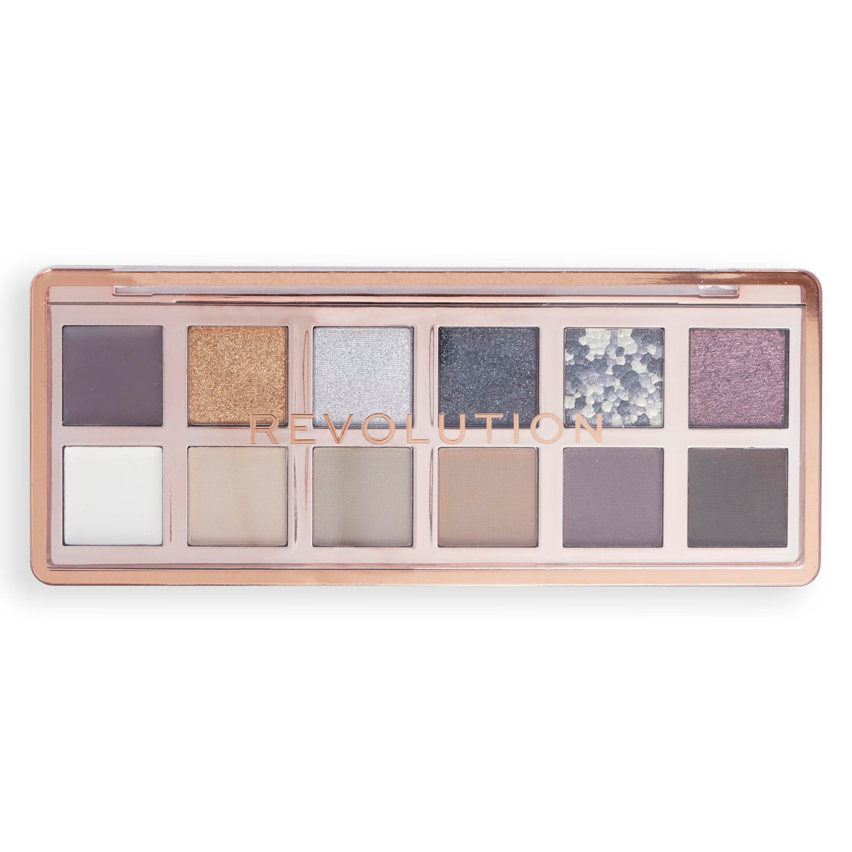 Revolution Beauty London Makeup Revolution, The Smokey Icon Grunge Eyeshadow Palette, Cream, Matte & Shimmer Finishes, 12 Blendable Shades