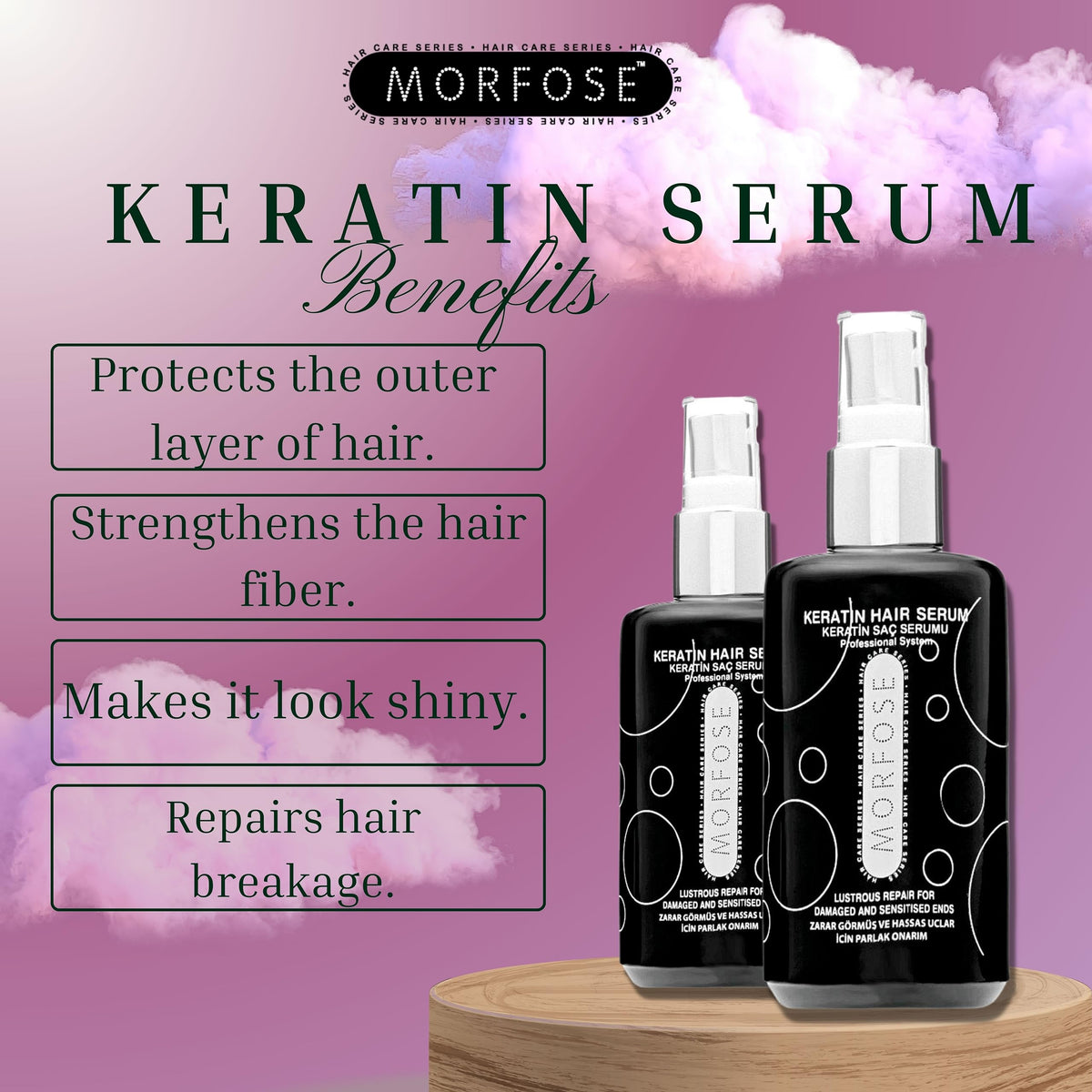 MORFOSE 2 x Morfose Keratin hair serum 75 ml