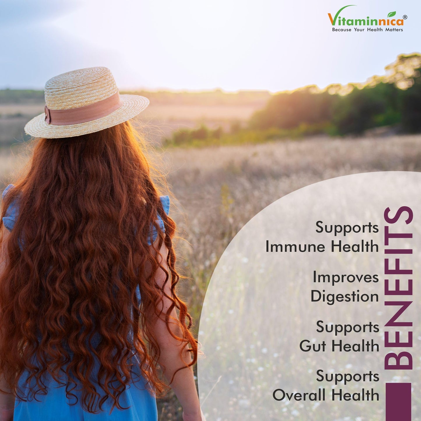 Vitaminnica Because your Health Matters Vitaminnica Vita Her Probio | 50 Billion | 12 Probiotics Strains | Premium Women's Blend for Gut & Vaginal Health | 60 Capsules