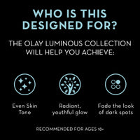 Olay Regenerist Luminous Face Serum, Anti Aging Skin Tone Perfecting Serum With Niacinamide 40 Ml, A Youthful Glow & Even Skin Tone