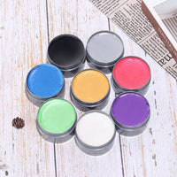 HTRUIYATY Temporary Hair Color Wax Hair Paint Wax for Natural Hair Washes Out in 1 Wash Session Apply to Party Cosplay Halloween-White