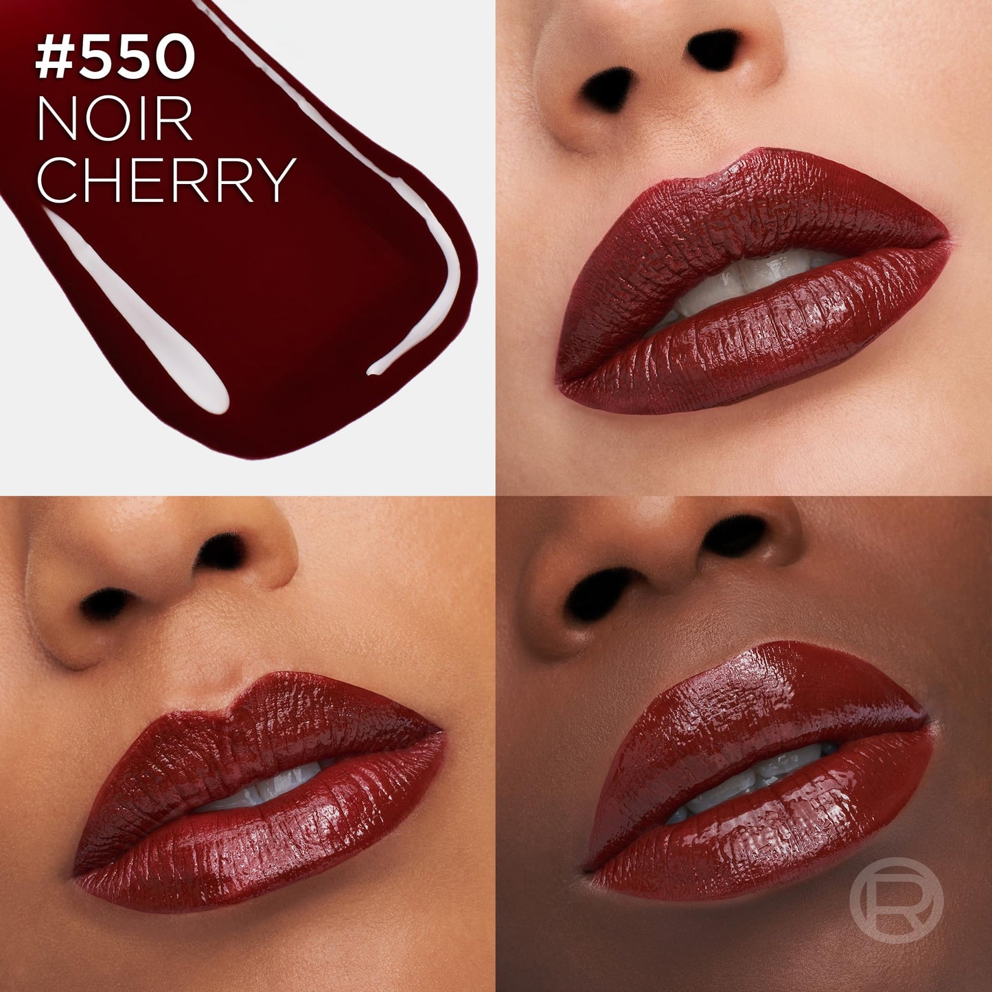 L'Oreal Paris L’Oréal Paris Lipstick, Infallible Laque Resistance, 16Hour Intense Shine & Ultimate Comfort – Non-Cracking, Liquid Lip Ink – Transfer-Proof & Bold Glossy Finish, Shade: 550 Noir Cherry