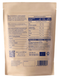 DIRTEA Lion's Mane Mushroom Powder | 2,000mg / Serving | Organic, Vegan & Non GMO | Focus, Memory & Immunity | High Strength Supplement with Zinc | 240g - 120 Servings