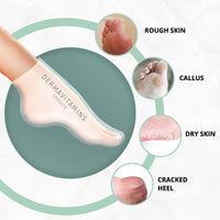 Dermavitamins Advanced Foot Mask Bag - Repairs Dry Feet (Peeling)