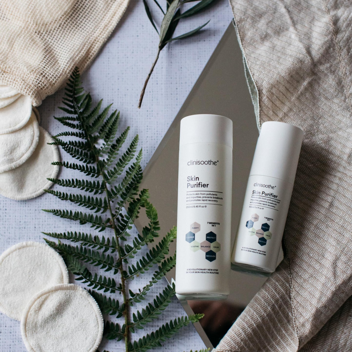 Clinisoothe+ Skin Purifier 250ml Pour Application - Hypochlorous Acid Solution for Face and Body - Defends Daily Against Pollutants & Impurities – Supports Blemish-Prone, Sensitive Skin Care
