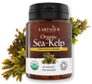 Earthier Certified Organic Iodine from 500mg Sea Kelp Giving 385mcg Iodine per Capsule 256% RDA Contributes to Normal Thyroid Function