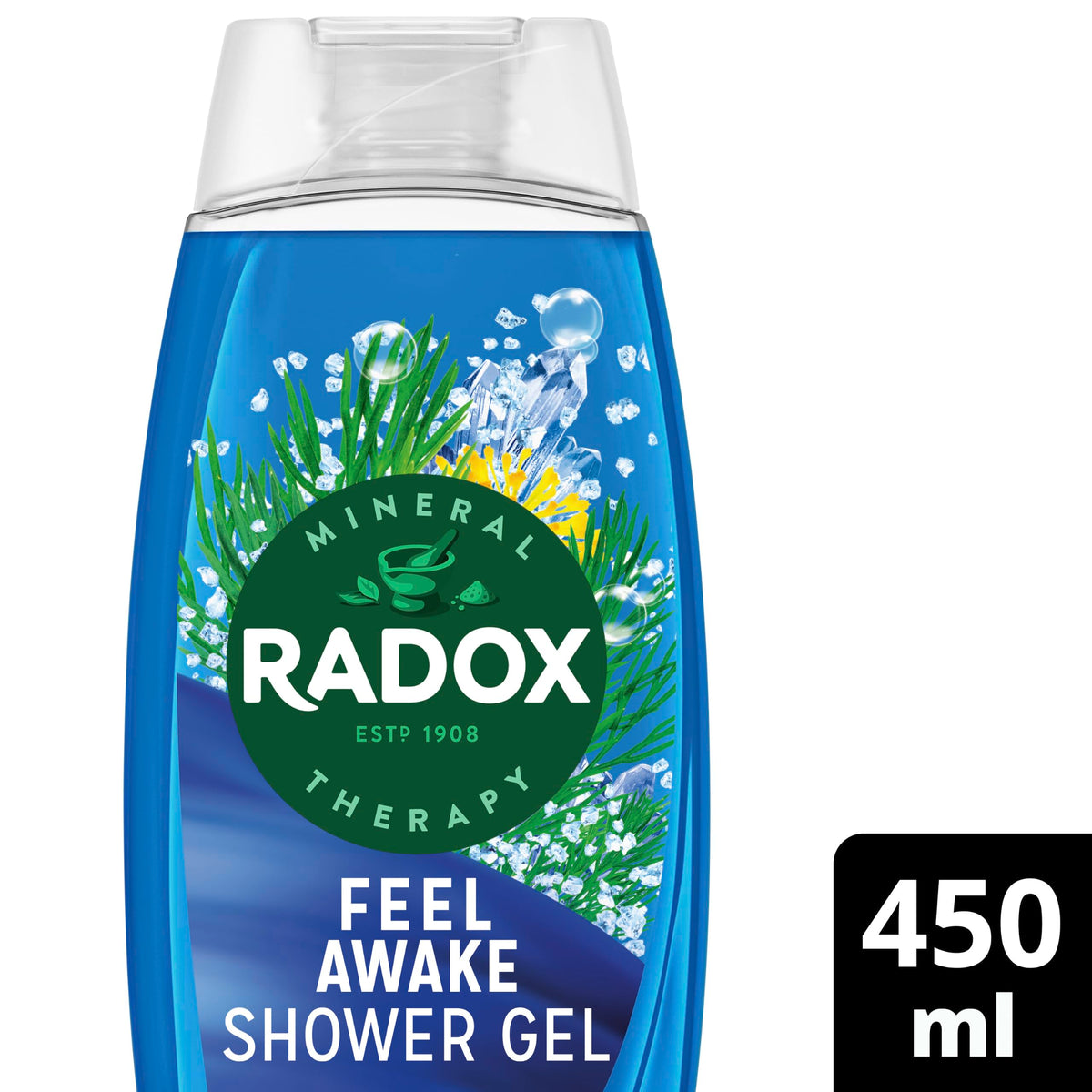Radox Mineral Therapy Feel Awake 2-in-1 Shower Gel & Shampoo 450 ml