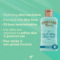 HAWAIIAN Tropic Hawaiian Tropic - Hydrating After Sun - Helps to preserve your tan, 60 ml, Travel Size, 24-Hour Moisturisation, With Aloe Vera, Vegan