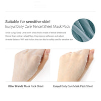 Eunyul EUNYUL [Pack of 10] Daily Care Facial Sheet Mask Pack Broccoli x 10ea Korean Skincare Hydrating & Nourishing & Natural Ingredients for All Skin Types