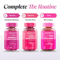 novomins Multivitamin Gummies for Women | Collagen, 2 Million CFU | Novomins