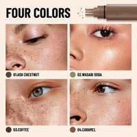 Generic Five-Point Freckle Stamp & Pen – Waterproof, Quick-Drying Faux Freckle & Tattoo Pen for Natural Sun-Kissed Look – Safe for All Skin Types(Ash Chestnut)