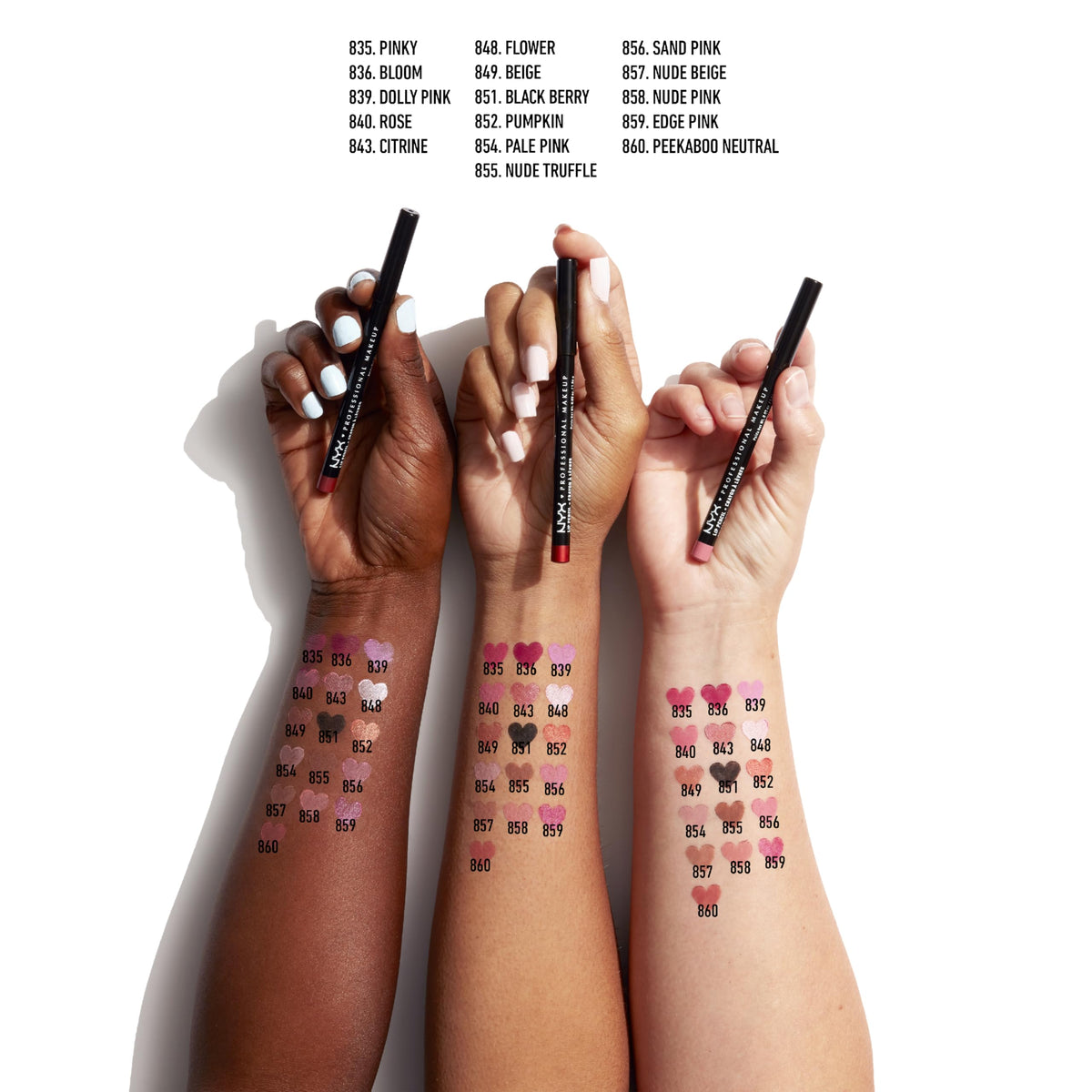NYX PROFESSIONAL MAKEUP NYX Professional Makeup Slim Lip Pencil, Buttery Soft, Long-Wear Lip Liner, Creamy Precision Lip Liner for a Defined Pout, High-Shine Pairing, Shade: 804 Cabaret