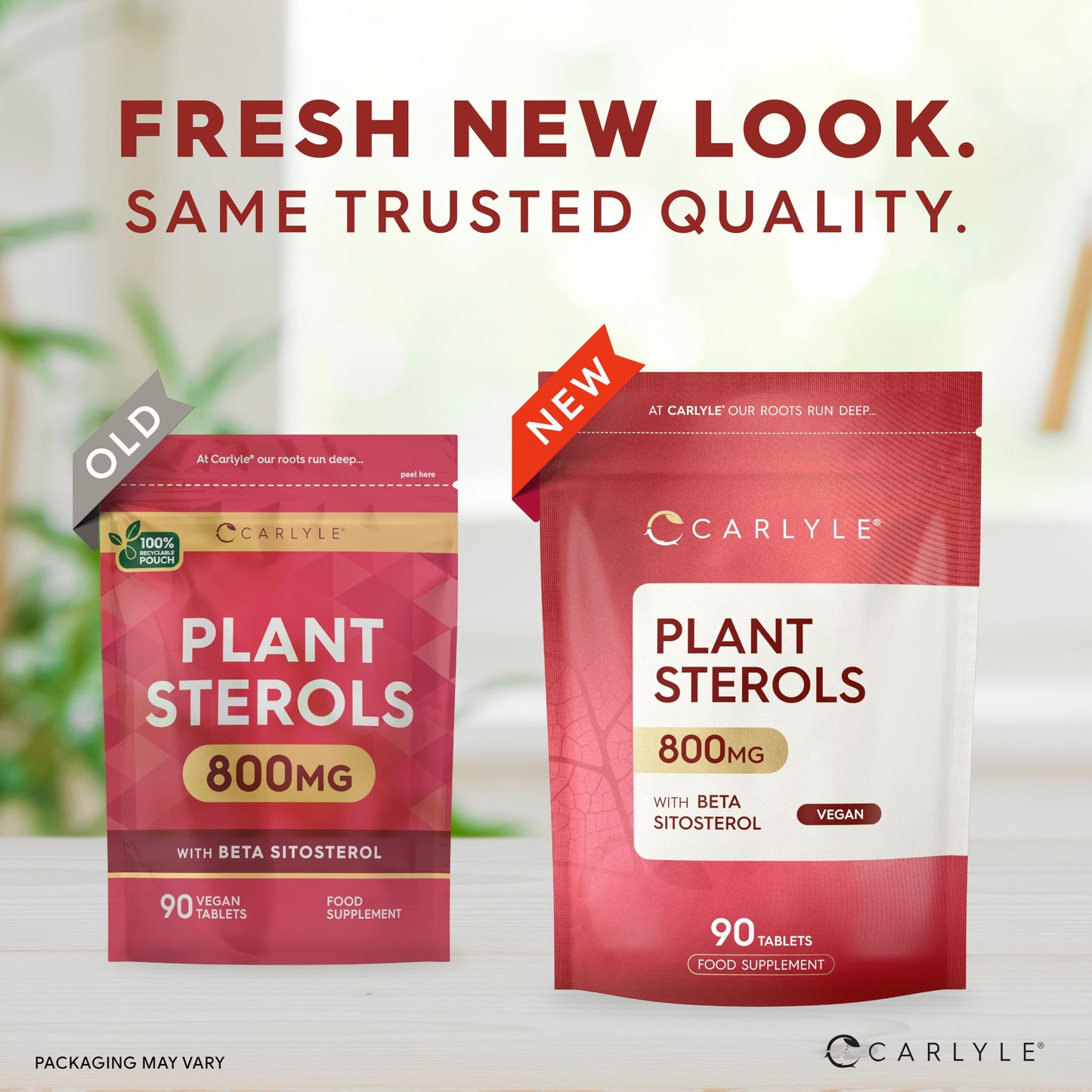 Plant Sterols 800mg Tablets | 90 Count | with Beta-Sitosterol | Vegan and Vegetarian | by Carlyle