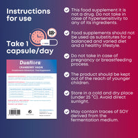 GYNEBAL Probiotics for Women - Balance Vaginal Flora - 10.000 Millions of Bacterial Cultures Rhamnosus Acidophilus and Cranberry 40% PACs for Ladies - One Month Supply - Oral 30 Capsules