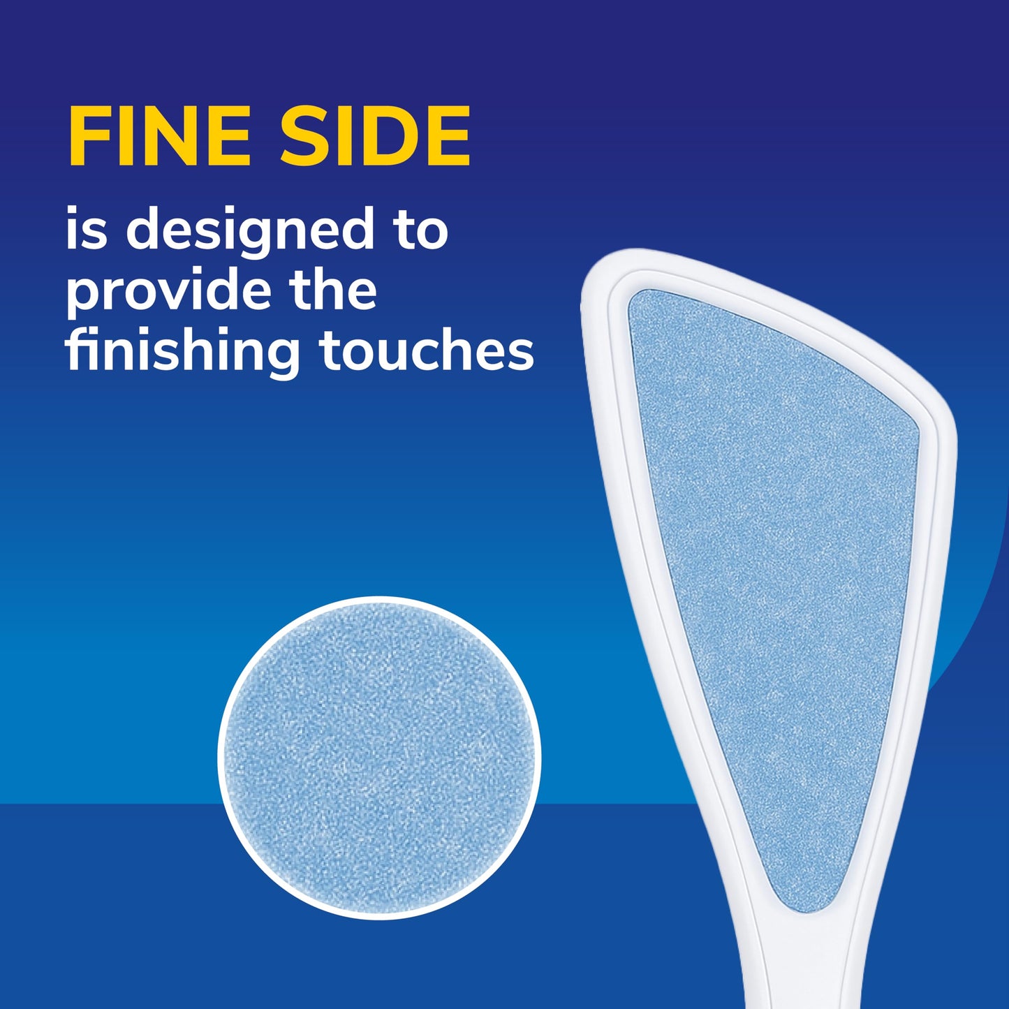 Dr. Scholl's Scholl Hard Skin Dual Action Foot File - Hard Skin Removal and Rough Skin Smoothing for Soft Feet, Double-Sided with Coarse and Fine Sides, Extendable Soft Grip Handle, Washable & Reusable, 1 Unit
