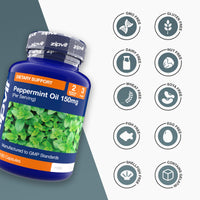 Zipvit Peppermint Oil Capsules 150mg, 180 Peppermint Capsules