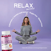 Weider Relax Gummies (40 Gums) Citrus Punch Flavour. Gummies with L-Theanine, L-Tryptophan, Passionflower and Lemon Balm extracts, Vitamin B6. Facilitates Relaxation. No Added Sugars, Gluten-Free.