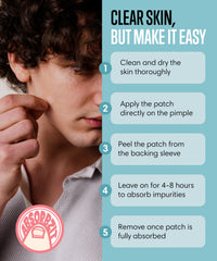 Absorbzit - The Overnight Hydrocolloid Pimple Patches, Thick & Durable Spot Patches, Vegan & Cruelty-Free Acne Treatment - 36 Nighttime Patches