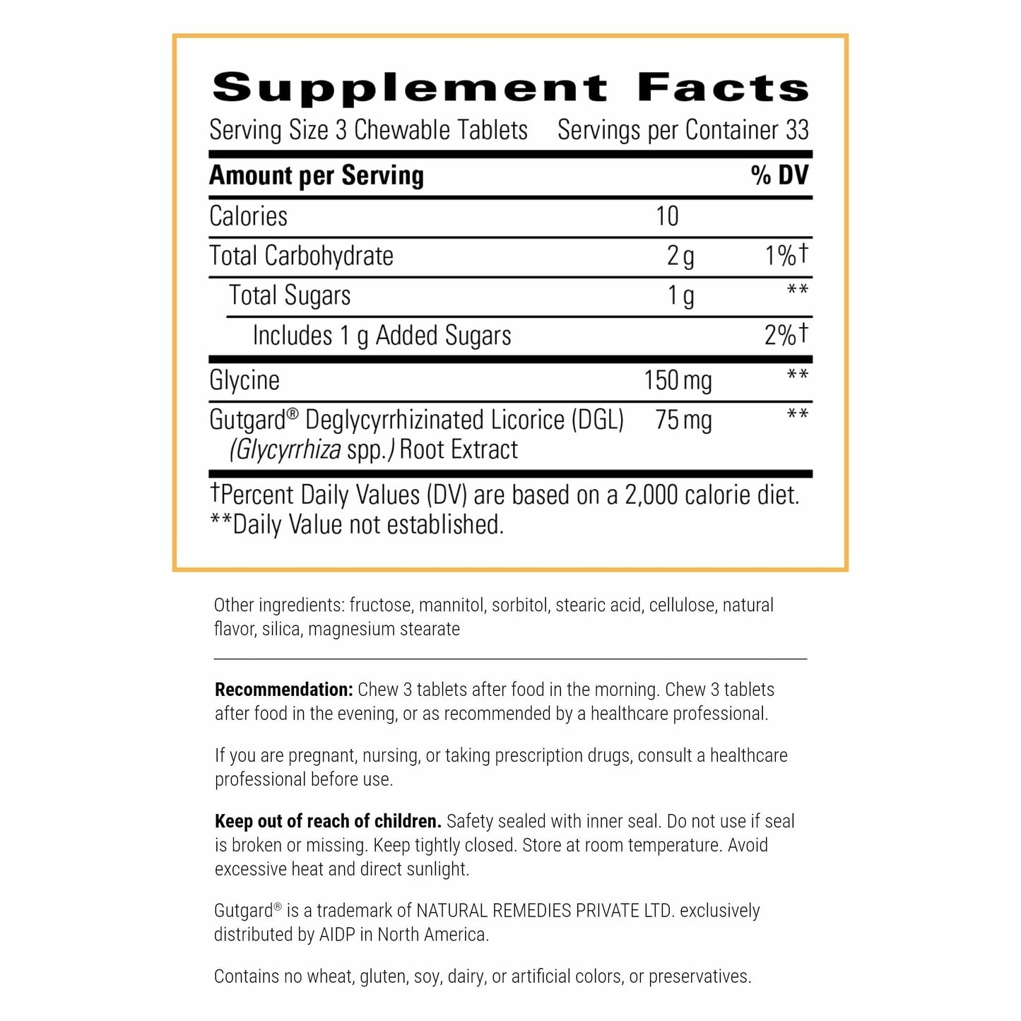 Integrative Therapeutics Rhizinate - Digestive Supplement for Gut Health Support* - Intestinal Health Support* - Vegan, Gluten-Free & Dairy-Free - 100 Chewable Tablets (33 Servings)