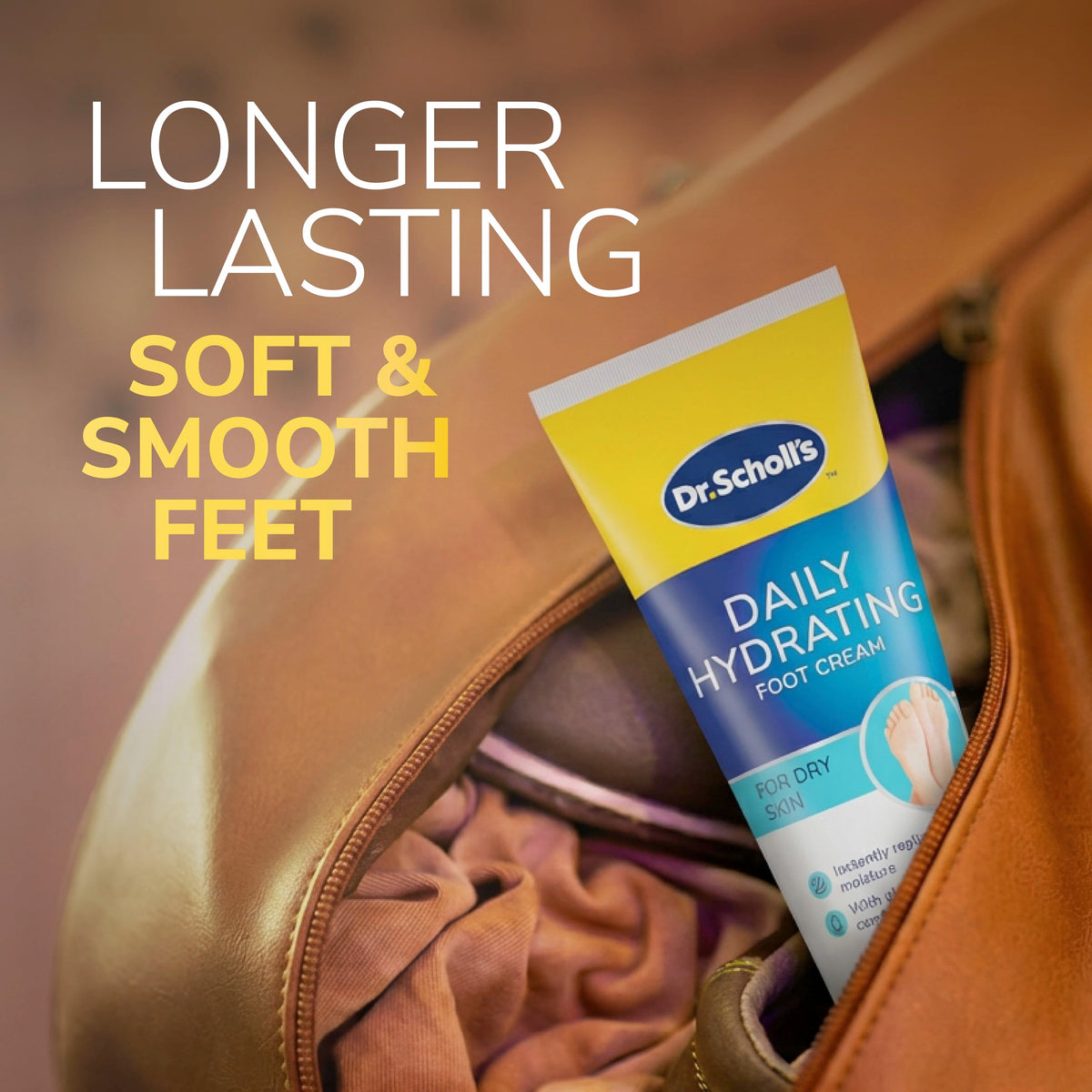 Dr. Scholl's ExpertCare Hydration Boost Daily Moisturiser Cream for Feet 150ml, Fast Absorbing Foot Cream, Enriched with Glycerine and Skin Conditioning Complex for Softer Smoother Feet