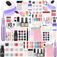 DouborQ Acrylic Nail Kit with Electric Nail Drill U V Nail Lamp Nail Art Tools Starter Set Acrylic Nail Art Supplies for Beginner with Everything (-27)
