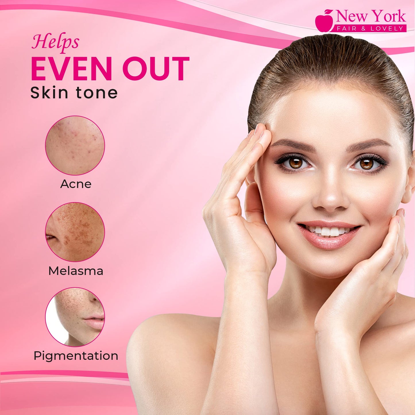 New York Fair & Lovely, Skin Brightening Gel – 1 fl oz / 30g – Formulated to Fade Dark Spots, Uneven Skin Tone, with Alpha Arbutin & Vitamin C – For Women and Men