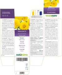 Dandelion (Taraxacum officinale) Roots and Leaves Alcohol-Free Mother Tincture Naturalma | Liquid Extract Drops 500 ml | Food Supplement | Vegan