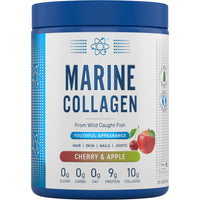 Applied Nutrition Marine Collagen Powder - Hydrolysed Collagen Protein, Healthy Skin, Hair, Nails (Cherry & Apple) (300g - 25 Servings)