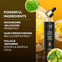 FAQ Scalp Recovery & Thick Hair Probiotic Serum with Red Clover Extract and Centella Asiatica - Repair Treatment - Thickening Serum for Growth