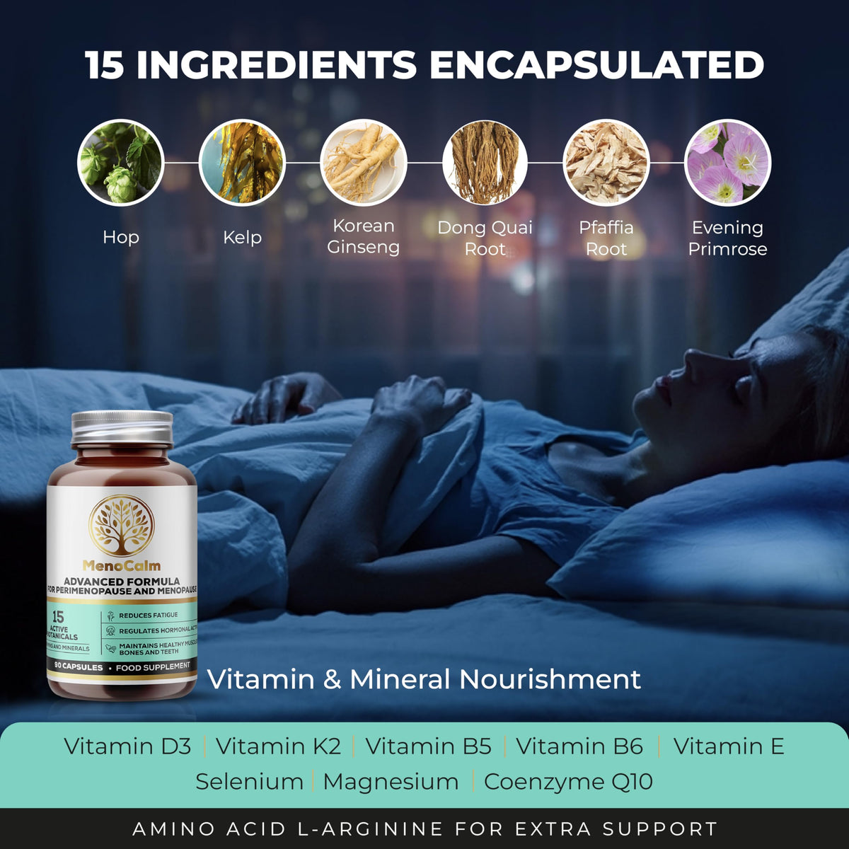MenoCalm - Perimenopause and Menopause Supplement