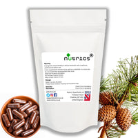Nutrics® 14,000mg (per Capsule) French Maritime Pine BARK Extract 95% Proanthocyanidins Pure 60 Vegan Capsules (2 Month Supply) Free from fillers Binders & Bulking Agents
