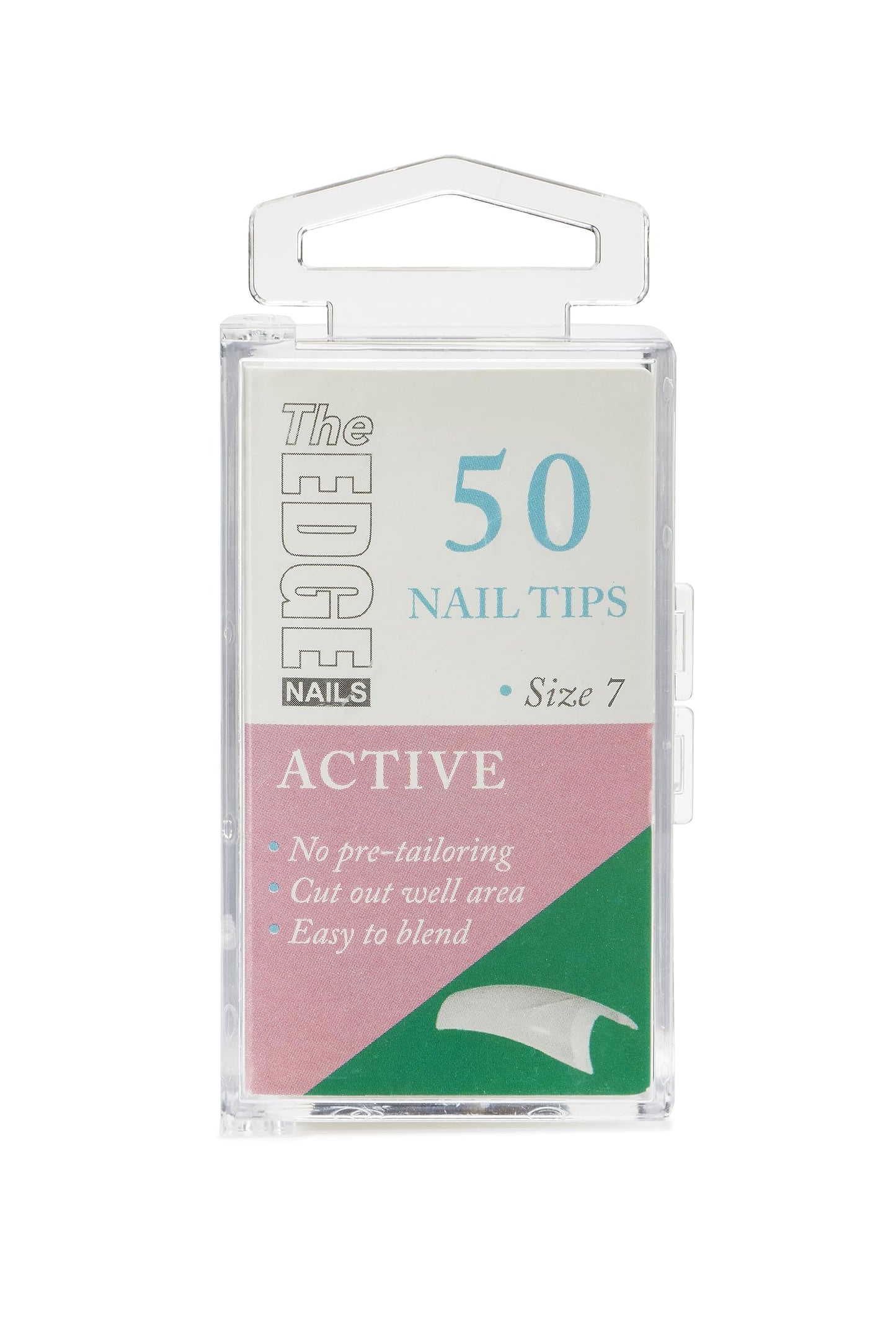 The Edge Nail THE EDGE Active Nail Tips Size 7 (50 pack) - Strong Nail Tips