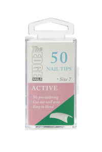 The Edge Nail THE EDGE Active Nail Tips Size 7 (50 pack) - Strong Nail Tips
