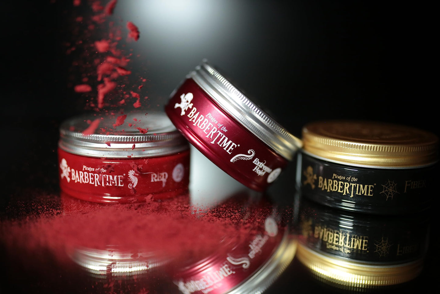 BARBERTIME Hair Styling Matte Clay Wax | No5 Burgendy Matte Clay Pomade | Natural Messy Look Extreme Hold 150 ml