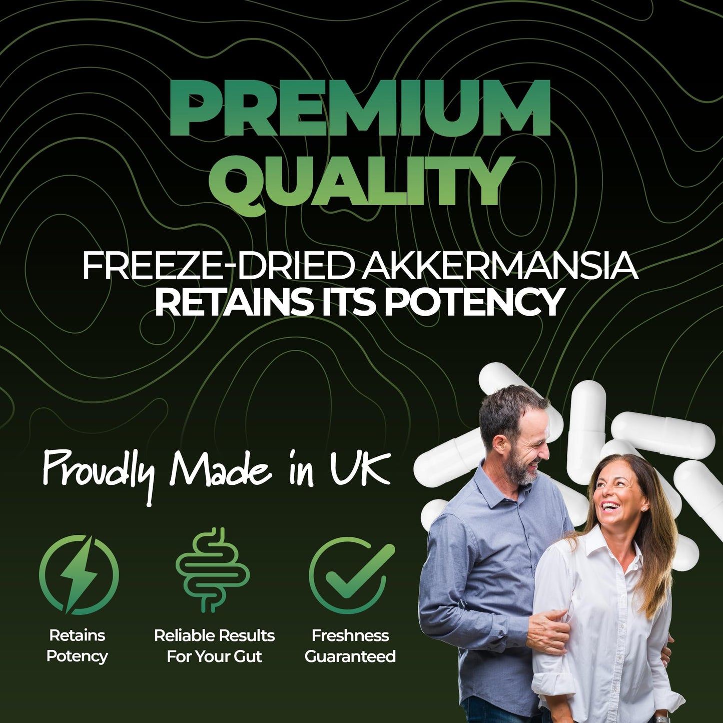 Nutrality Akkermansia Supplement | 30 Capsules with 30 Billion AFU | Resistant Starch for Gut Health | Freeze-Dried for Freshness | Delayed Release for Optimal Absorption | Probiotic Support