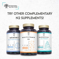 Vitamin B Complex High Strength. Vitamin B12, B9 (folic Acid), B7 (Biotin), B6, B5, B3, B2, B1,Inositol. Improves Mental Performance and Reduces Fatigue. 150 Capsules. Vegan. CE. N2 Natural Nutrition