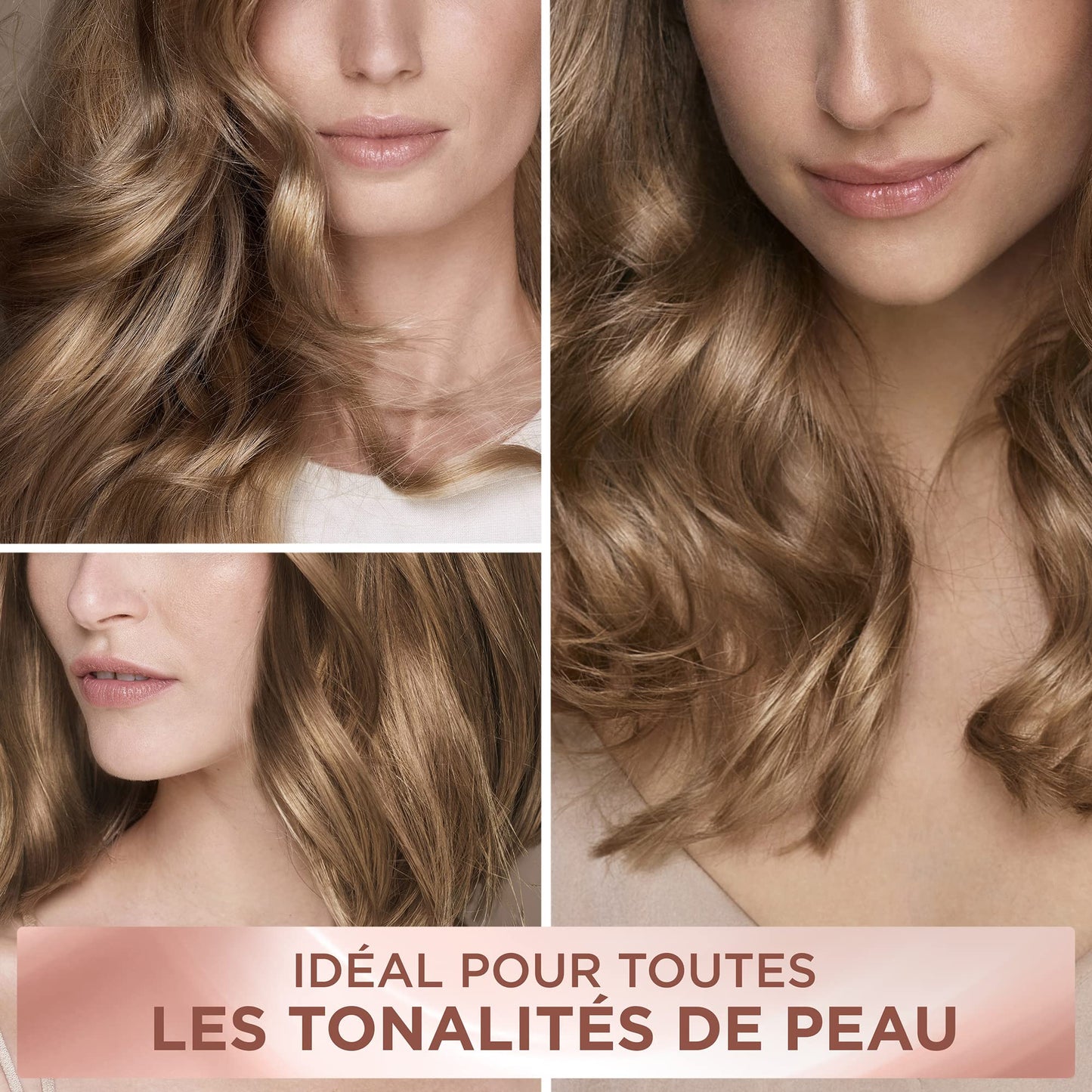 L'Oréal Paris - Permanent Hair Colour Kit - Ammonia Free - Covers 100% White Hair - Excellence Cream Universal Nudes - Shade : Universal Blonde (7)