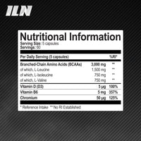 Iron Labs Nutrition BCAA 3000mg - 2:1:1 BCAA Capsules - BCAAs (300 Capsules) - 3000mg BCAAs per Serving - BCAA Amino Acids - 60 Servings - Suitable for Vegans & Vegetarians