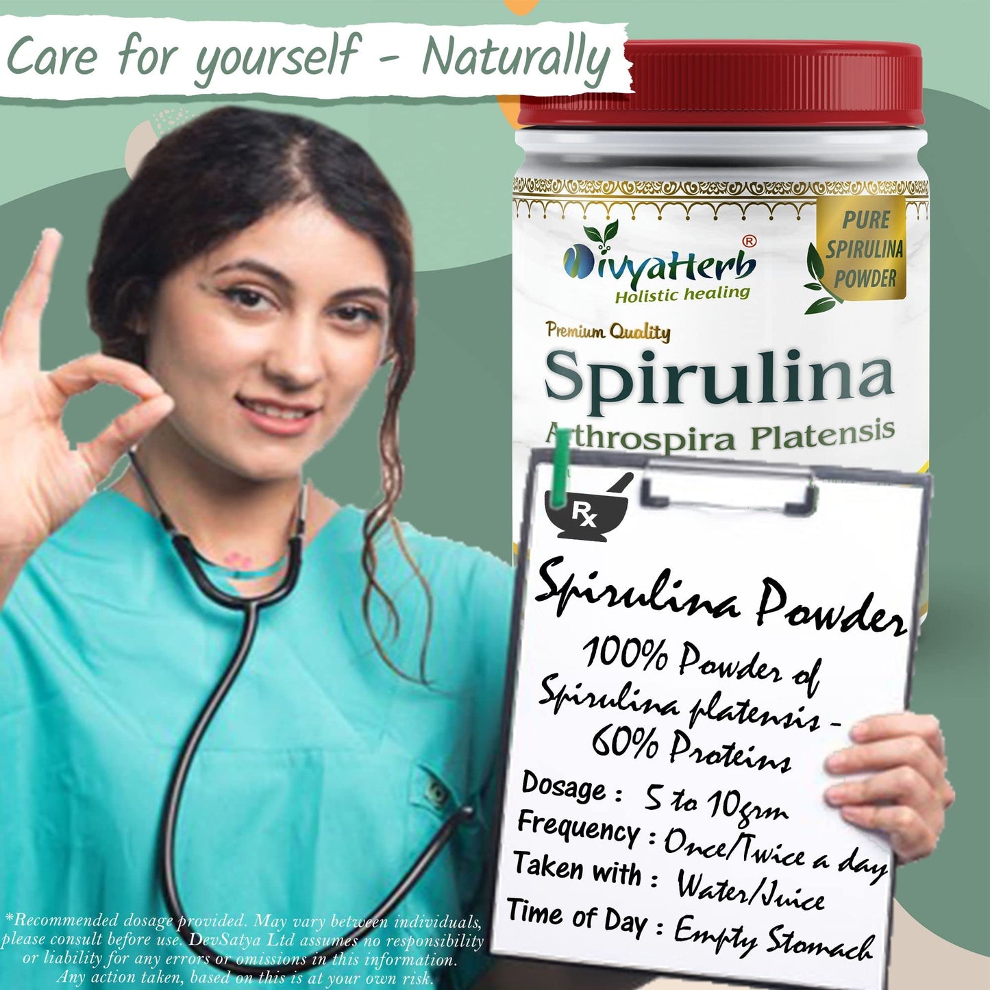 DivyaHerb Spirulina Powder