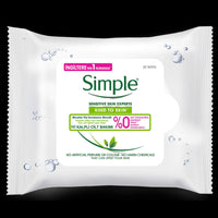 Unilever Simple Kind to Skin Micellar Remove Waterproof Make-up Cleansing Wipes for Sensitive Skin 25 Wipes