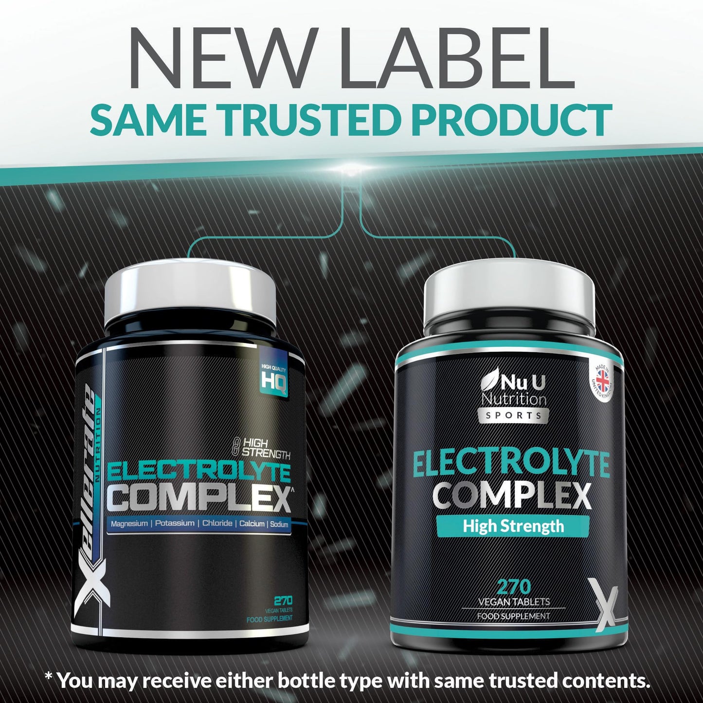 Nu U Nutrition - Electrolytes Complex - 270 Vegan Unflavoured Tablets with Sodium, Potassium, Magnesium & Calcium Phosphate - Suitable for Carnivore & Paleo Diet - Made in the UK