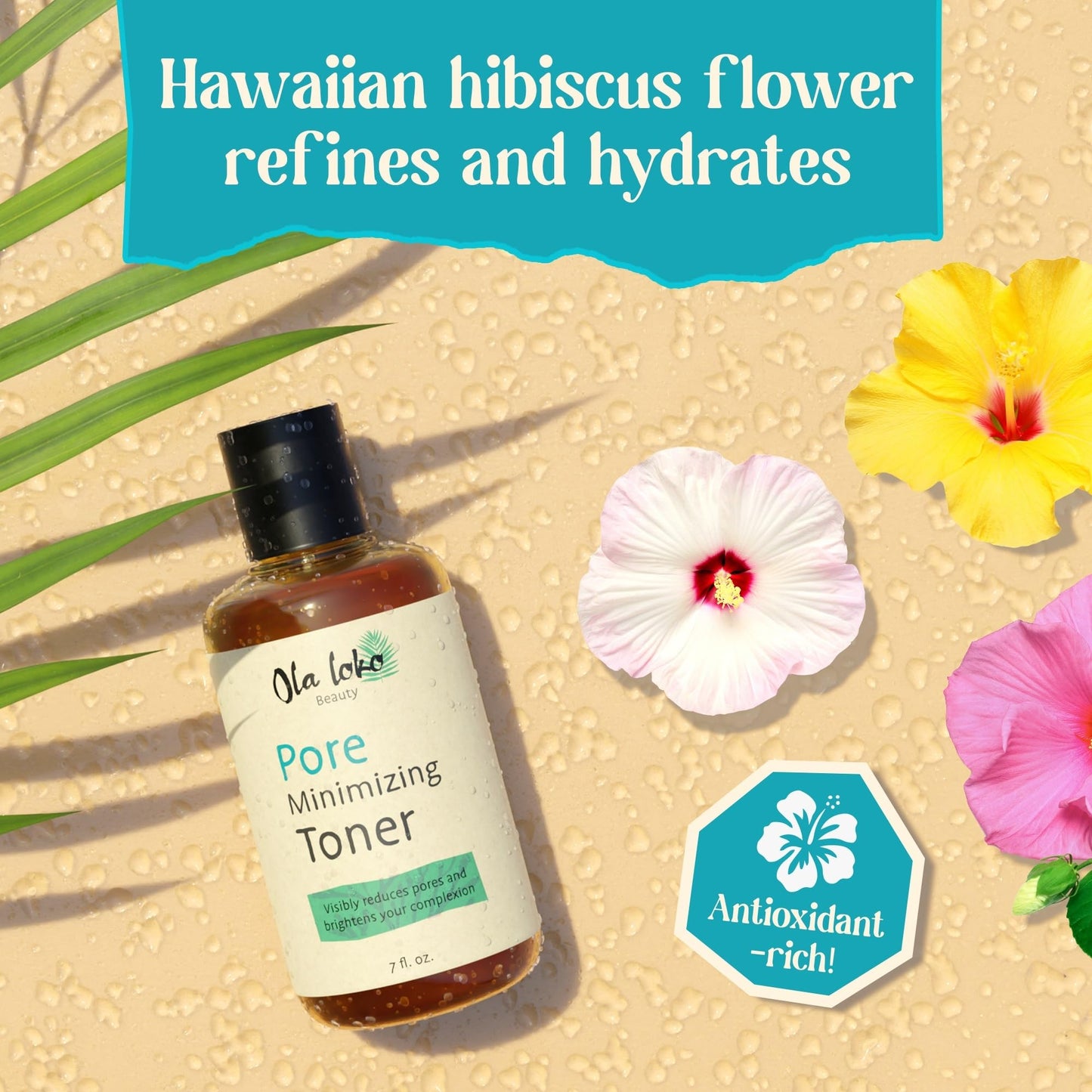 Ola Loko Pore Minimizer Toner, Face Toner for Oily & Aging Skin, Skin Tightening Pore Toner w/Botanical Extracts & 2% Niacinamide, Exfoliating Skin Toner, Safe for Sensitive Skin, Toner for Face Oily Skin