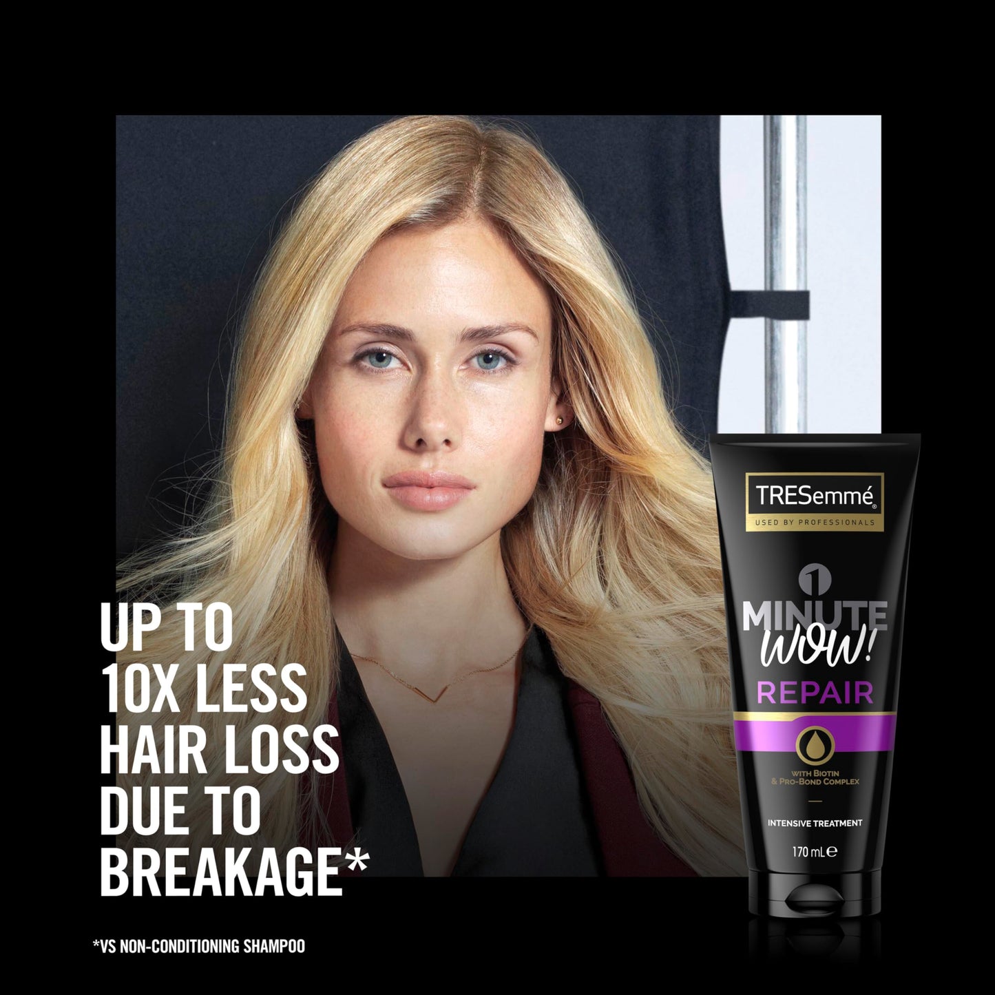 TRESemmé 1 Minute WOW Repair Intensive Hair Treatment with biotin & Pro-Bond Complex for damaged hair 170 ml