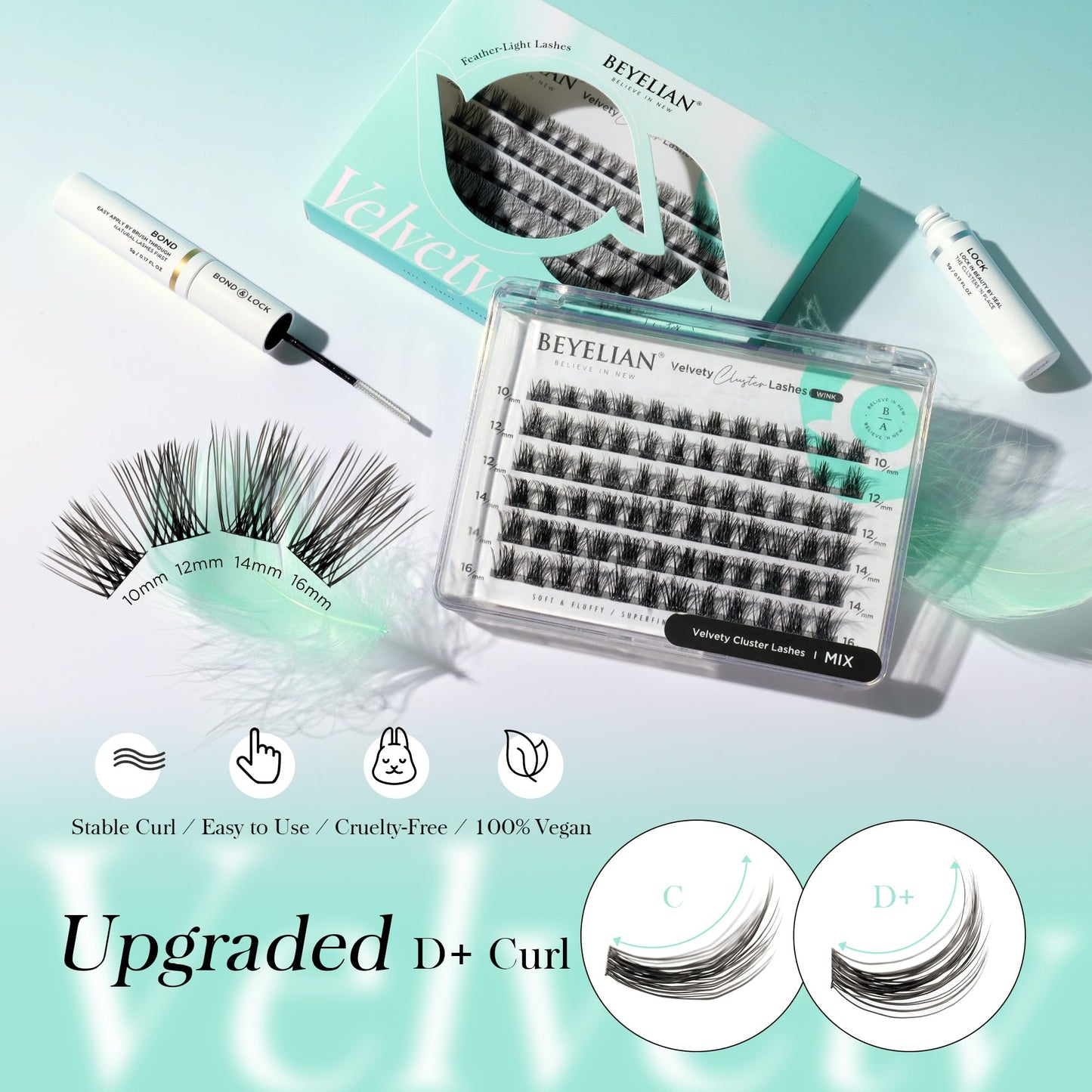BEYELIAN Cluster Lash Extensions RE-10