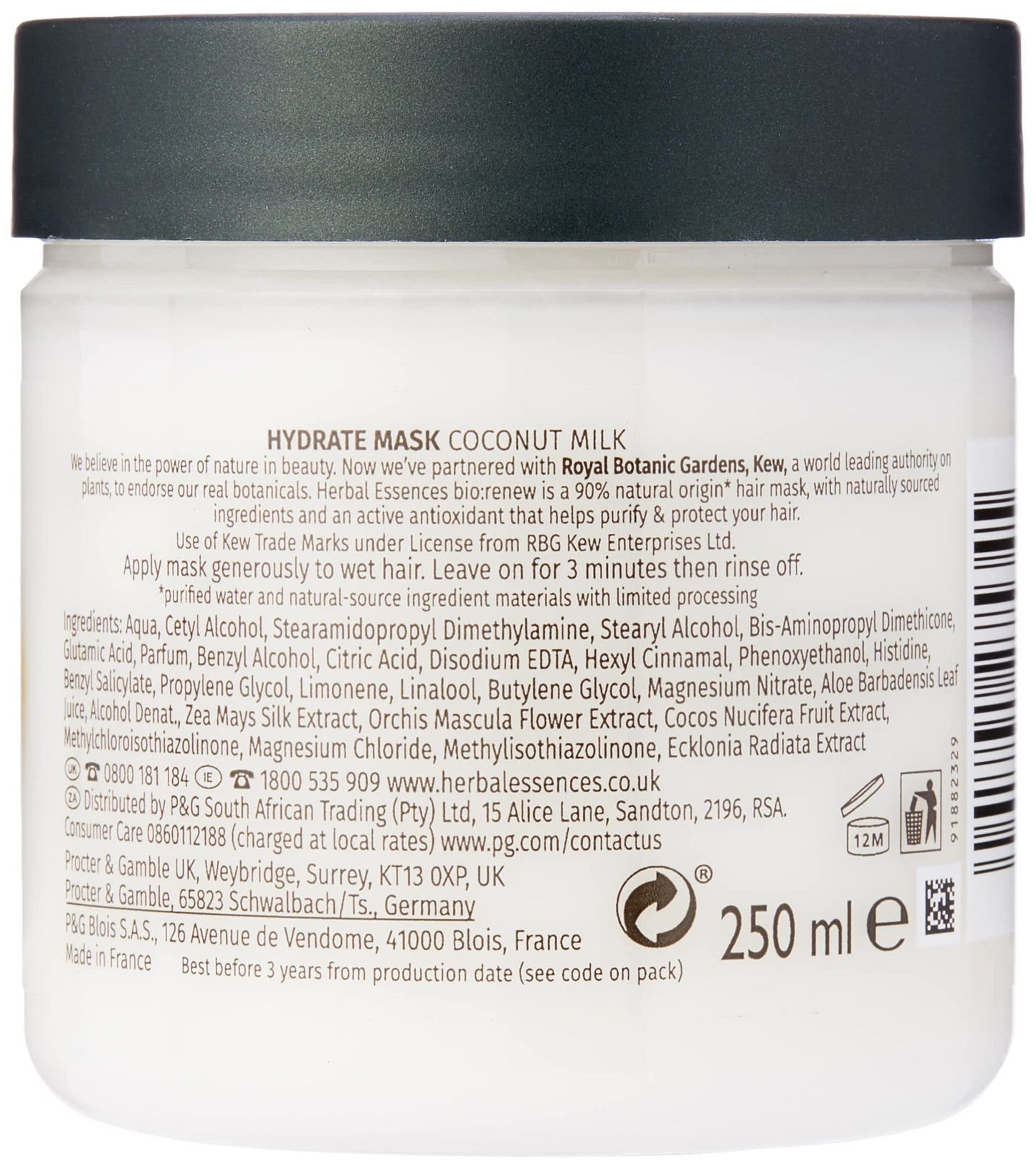Herbal Essences Bio Renew Coconut Milk Mask, 250 ml