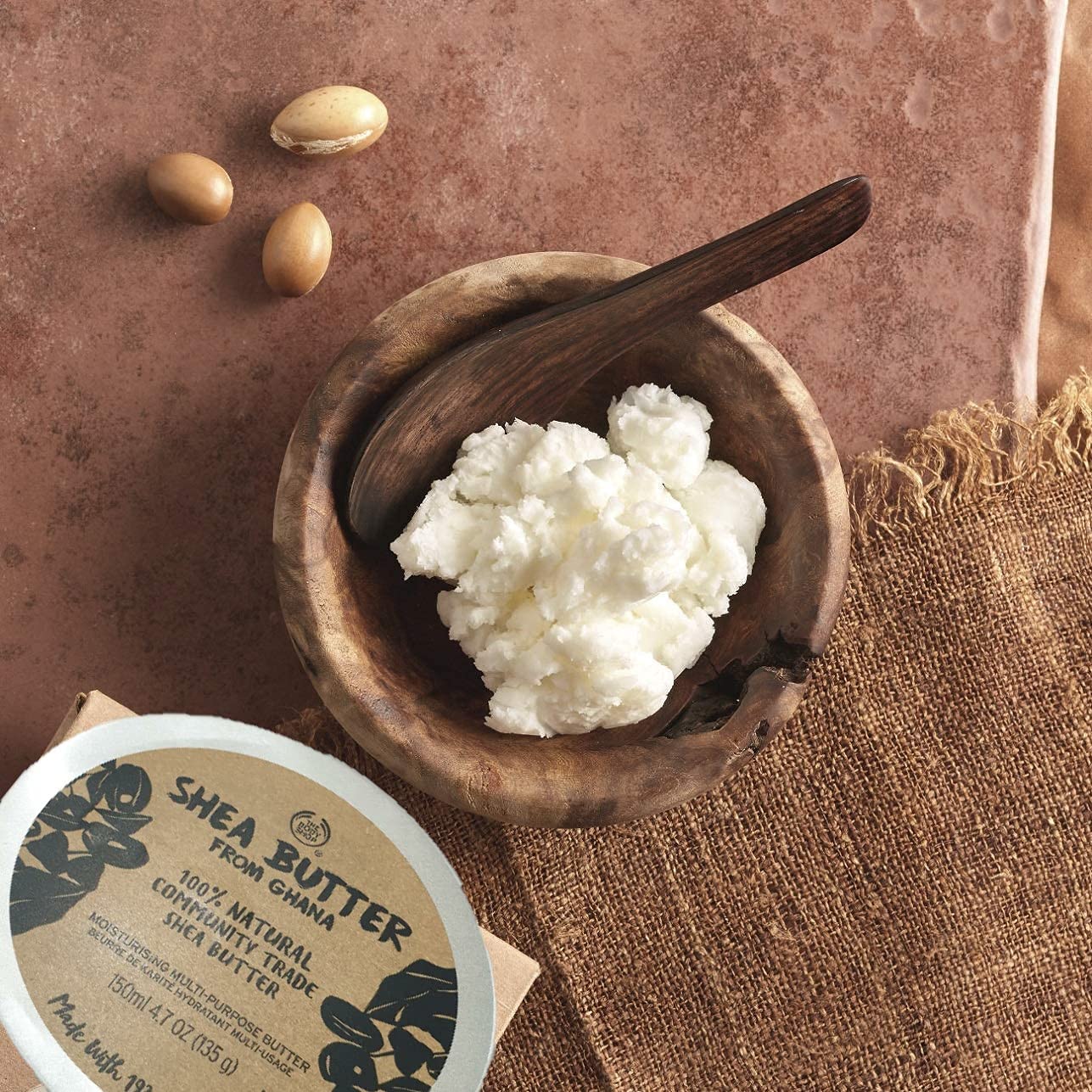 TheBodyShop The Body Shop Shea Butter 100% Natural, for dry Skin, Green Scent, Vegan