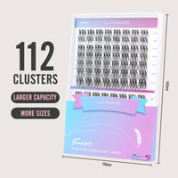 LANKIZ Cluster Lashes,Lankiz Individual Eyelashes C+D Curl 10-16mm Reusable DIY Individual Lashes Hypoallergenic Eyelash Clusters for Daily Wear and Events(Hybird)