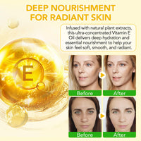 LEISGOTO Vitamin E Oil, 100% Pure Natural Plant Extracts Vitamin E Oil for Skin, Face, Reduces Scars & Stretch Marks, Smooths Fine Lines & Wrinkles, Firms & Boosts Skin Elasticity - 60ml Body Oil (Pack of 1)