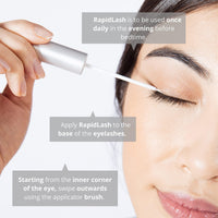 RapidLash Duo Bundle Eyelash Enhancing Serum, Hexatein 1 Complex, 3 ml (Pack of 2)